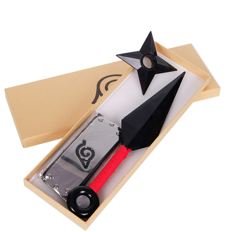 Naruto Headband Metal - Anime Uzumaki Ninja Kunai Throwing Darts