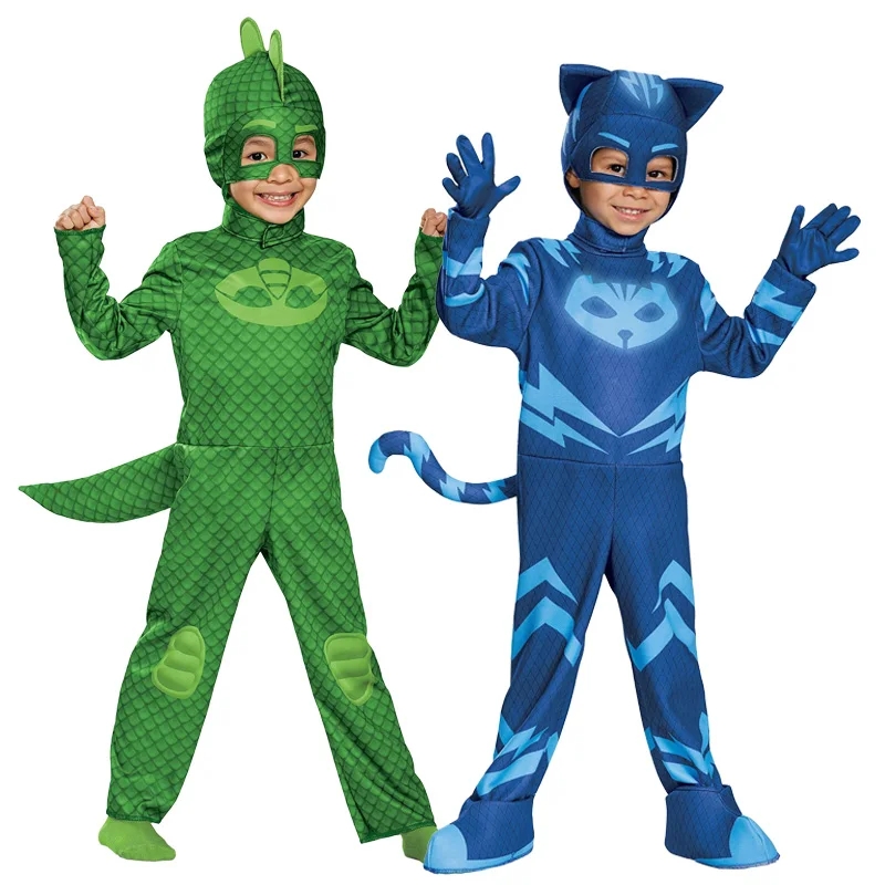 Anime Cosplay Mask - Kids Blue Red Green Jumpsuits Pajamas