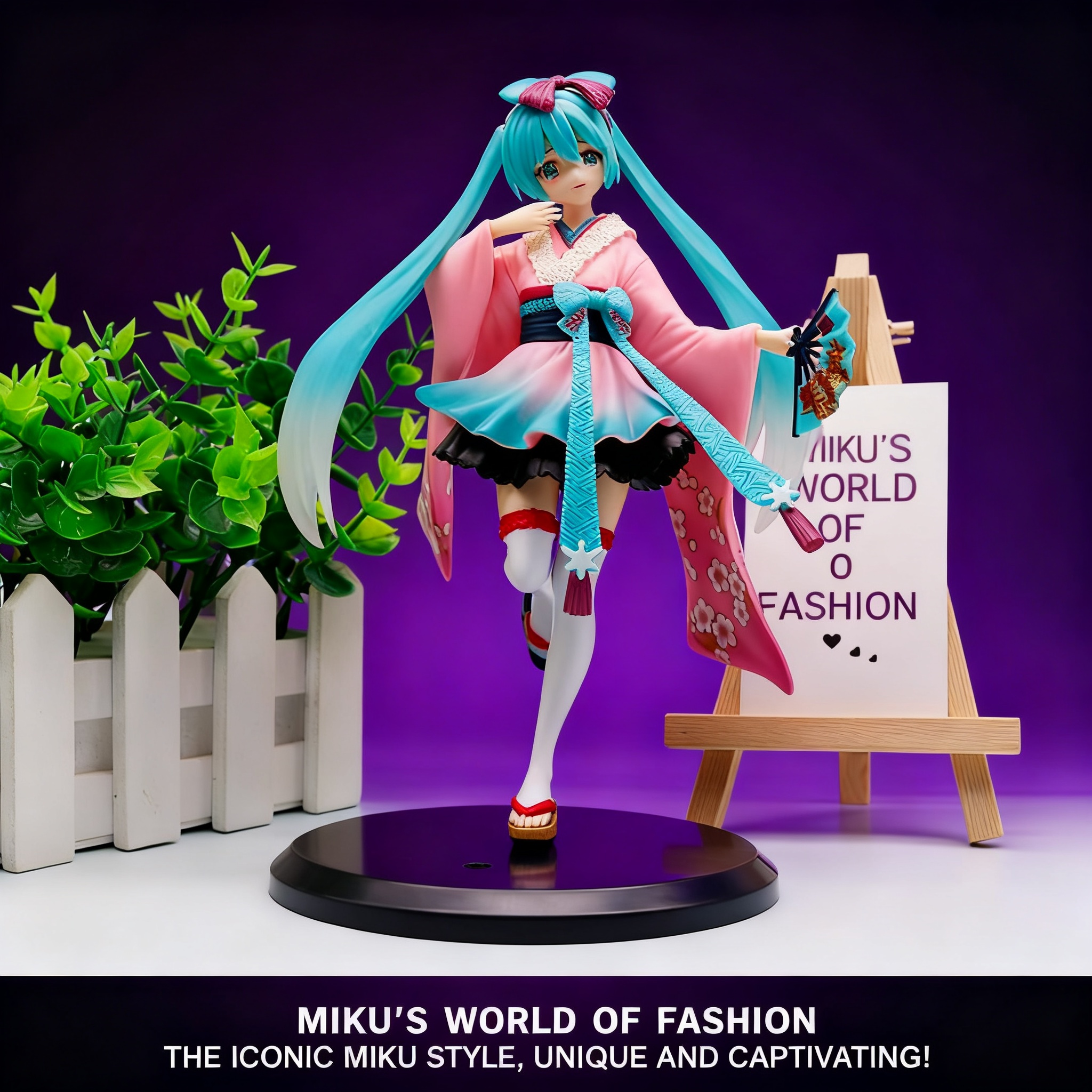 Cosplay Anime N - Miku Hatsune Anime Figure Kimono Princess
