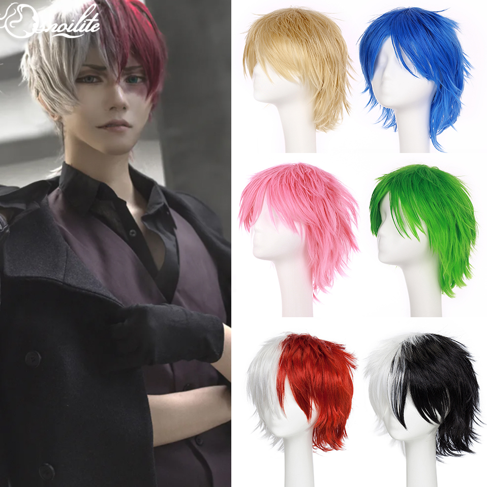 Anime Cosplay Wig - S-noilite Synthetic Black White Purple Red