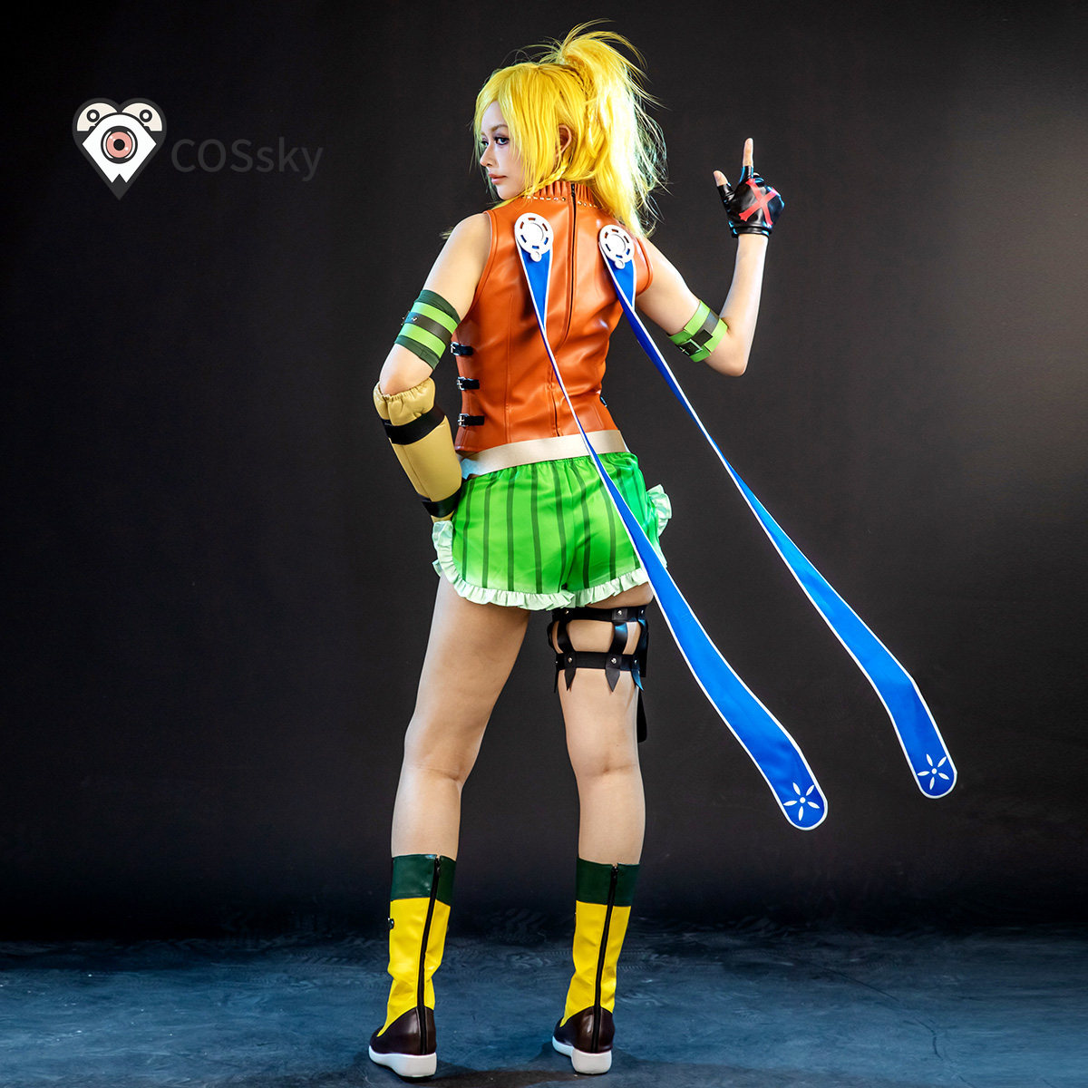 Anime Cosplay Female - Game Final Fantasy X Rikku Cosplay