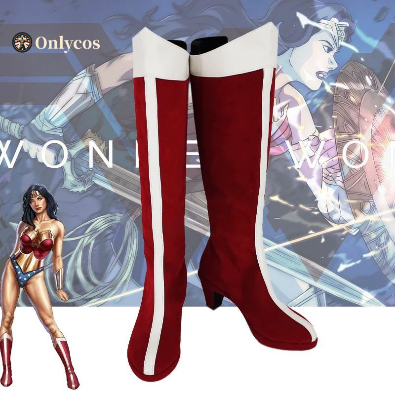 Anime Cosplay Female - Wonder Cosplay Woman Shoes Halloween Party