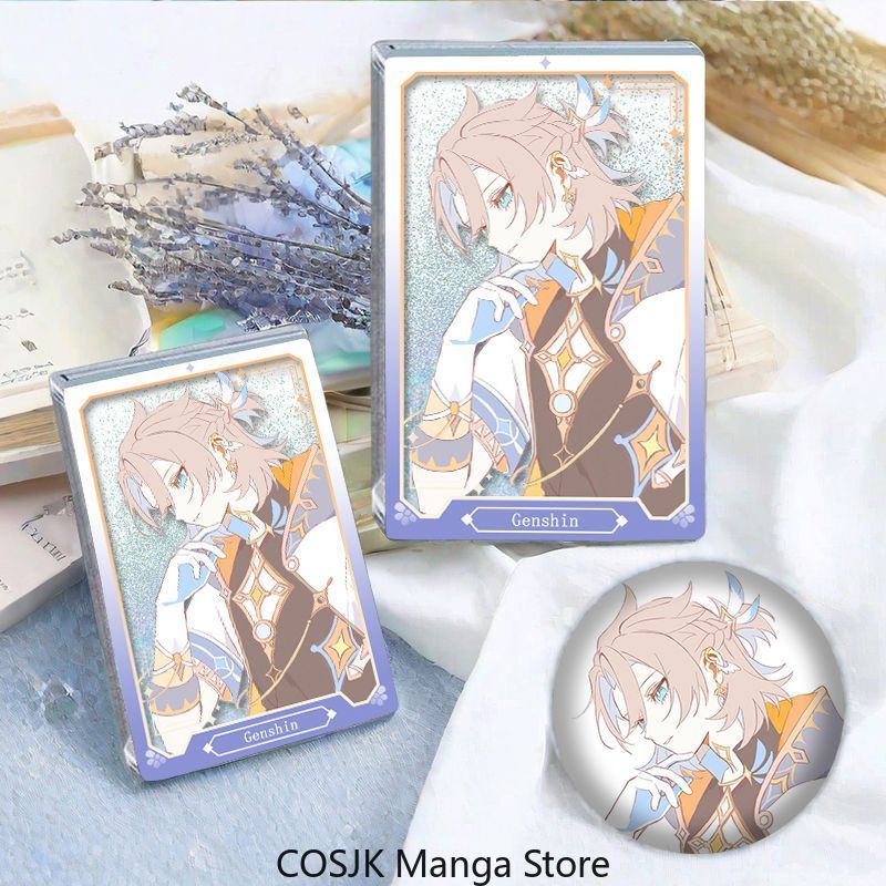 Anime Cosplay Albedo - Genshin Impact Albedo Liquid Shaker Acrylic