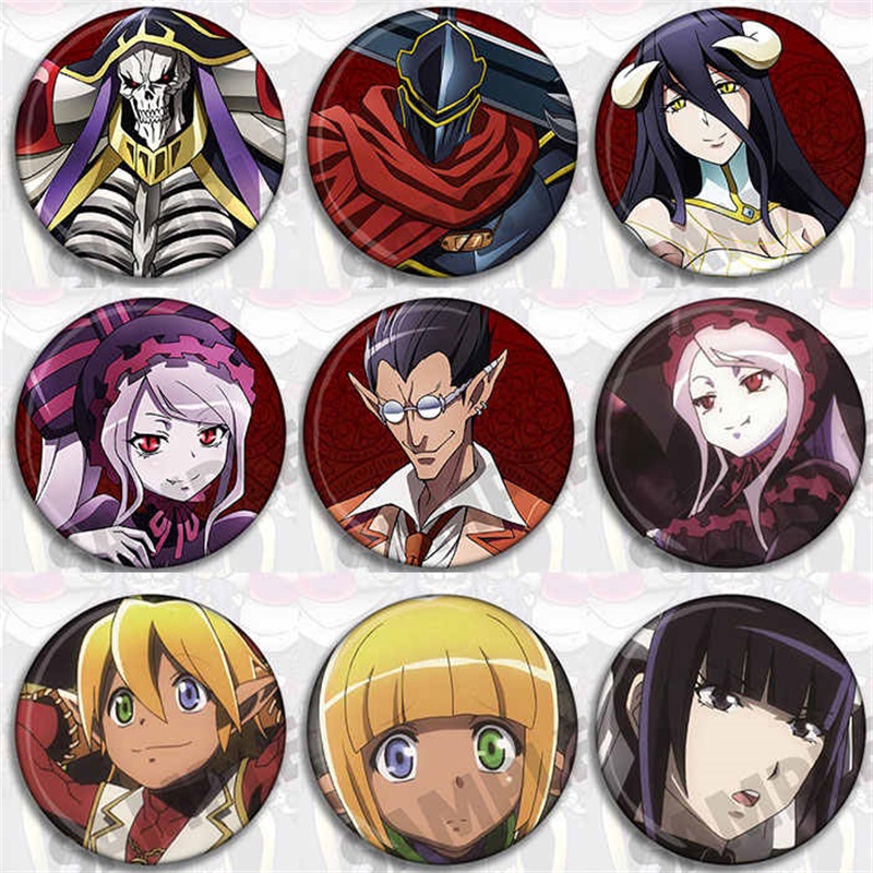 Anime Cosplay Albedo - Japan Anime OVERLORD Pins Ainz Ooal