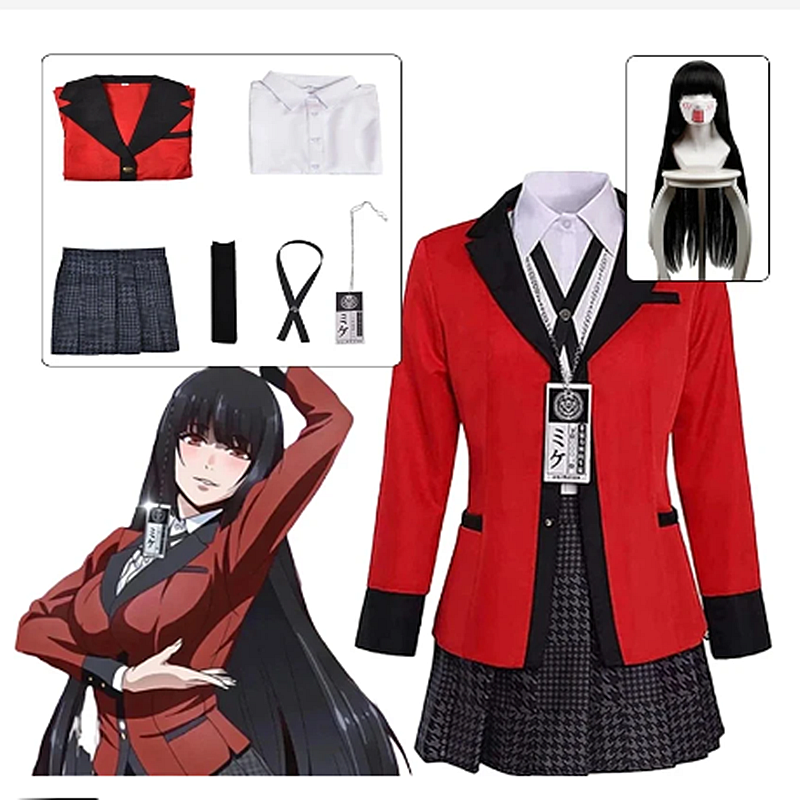 Cosplay Costume Girl Pleated S - Anime Cosplay Kakegurui recension och pris