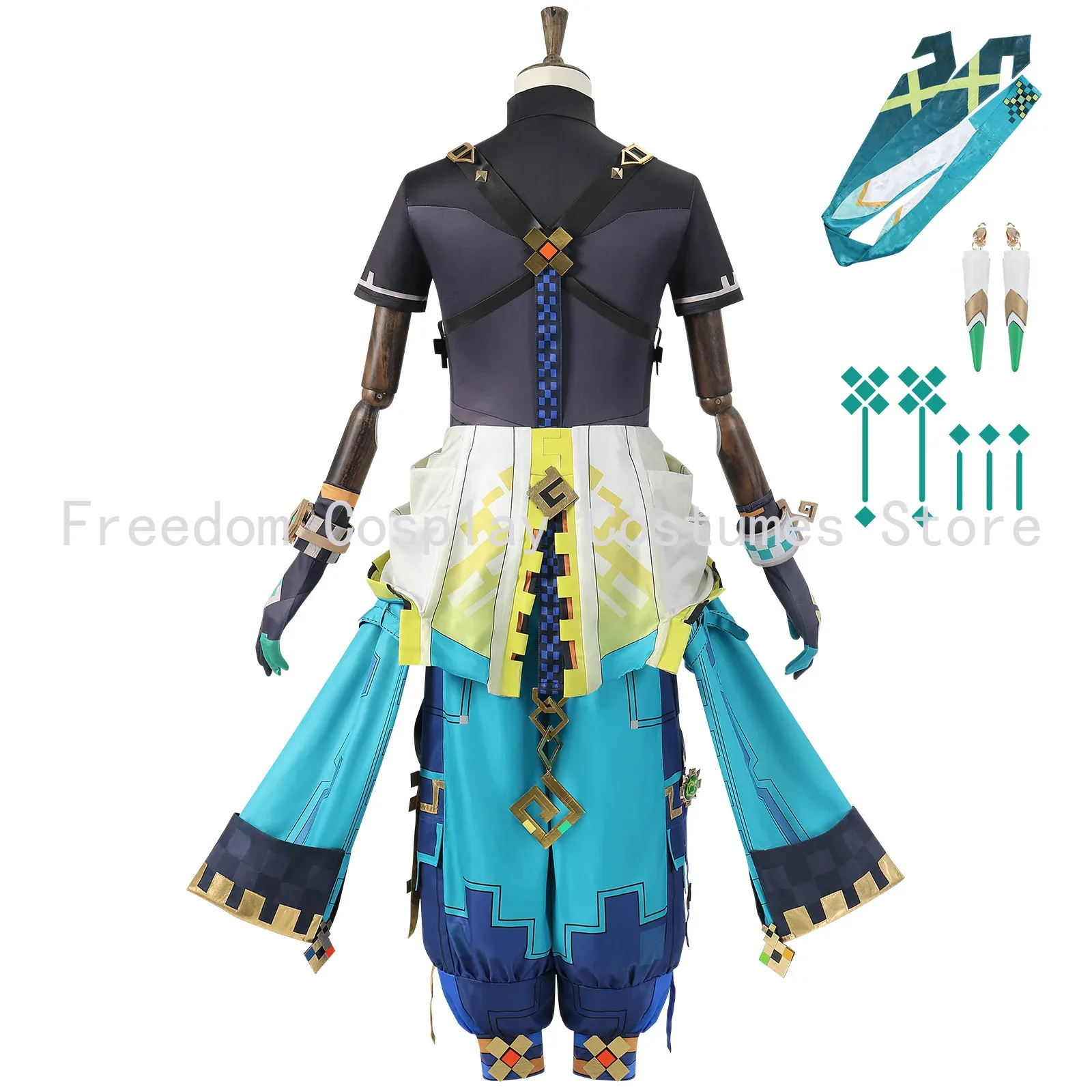 Game Genshin Impact Kinich Cos - Anime Cosplay Wig recension och pris