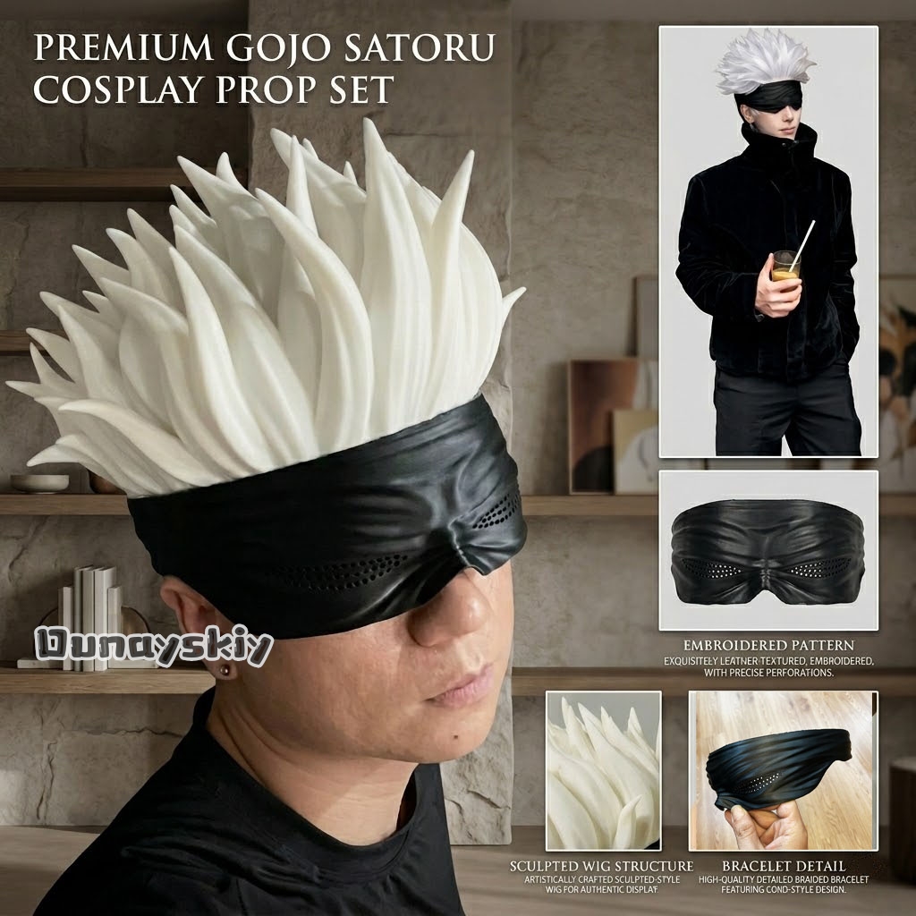 Jutsu Kasen Gojo Satoru 3D Eye - Anime Cosplay Eyes recension och pris