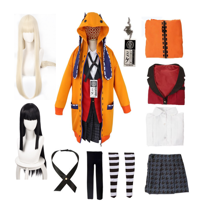 Jabami Yumeko Cosplay Compulsi - Anime Cosplay Kakegurui recension och pris