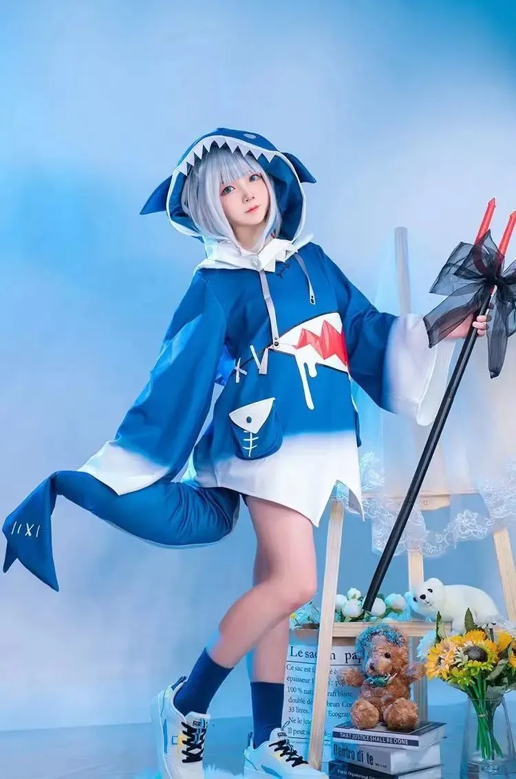 in stock Hololive ENG Gawr Gur - Anime Cosplay Youtube recension och pris